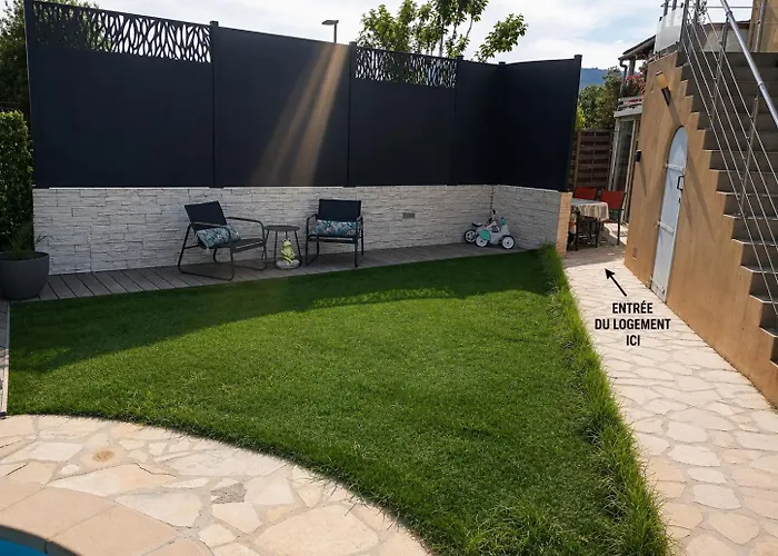 Cosy Bas De Villa Avec Piscine, Parking & Proche Cannes